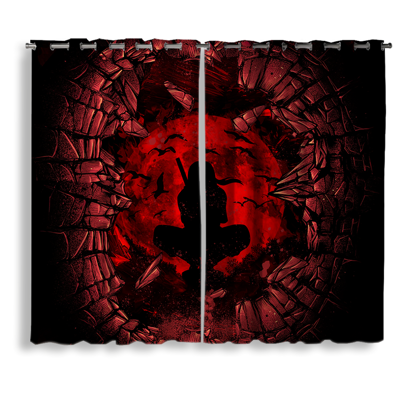 Itachi Break Wall Window Curtain