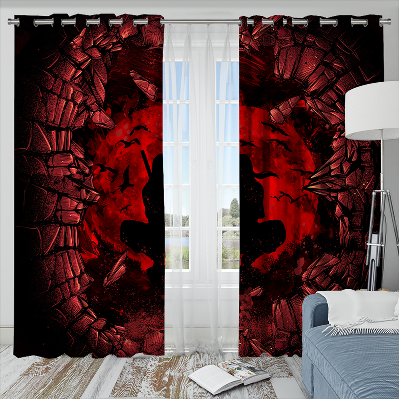 Itachi Break Wall Window Curtain