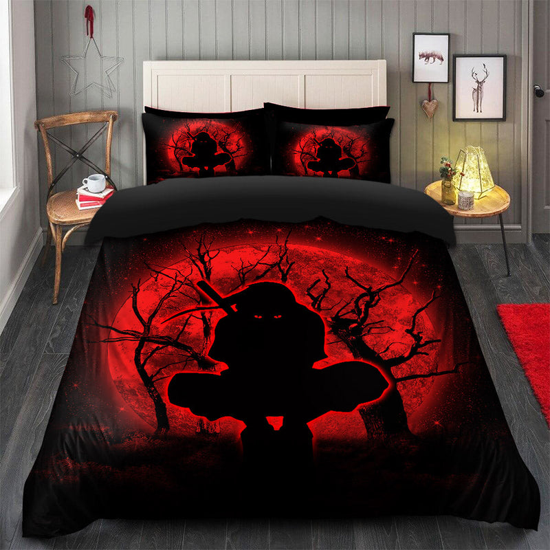 Itachi Anbu Moonlight Bedding Set Duvet Cover And 2 Pillowcases Nearkii