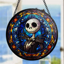 Jack Skellington Nightmare Round Stained Glass Suncatcher