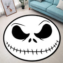 Jack Skellington White Face Round Rug