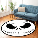 Jack Skellington White Face Round Rug