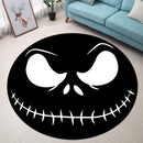 Jack Skellington Nightmare Before Christmas Black Face Round Rug