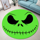 Jack Skellington Nightmare Before Christmas Green Face Round Rug
