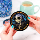 Jack Skellington Stained Glass Decor Coaster - Gift Idea