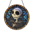 Jack Skellington Nightmare Before Christmas Stained Glass Suncatcher