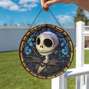 Jack Skellington Nightmare Before Christmas Stained Glass Suncatcher