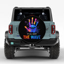 Jeep Wave Sign Car Spare Tire Cover
