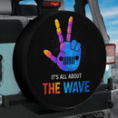 Jeep Wave Peace Sign Car Spare Tire Cover