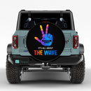 Jeep Wave Peace Sign Car Spare Tire Cover
