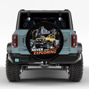 Never Stop Exploring Jeep Car Spare Tire Cover