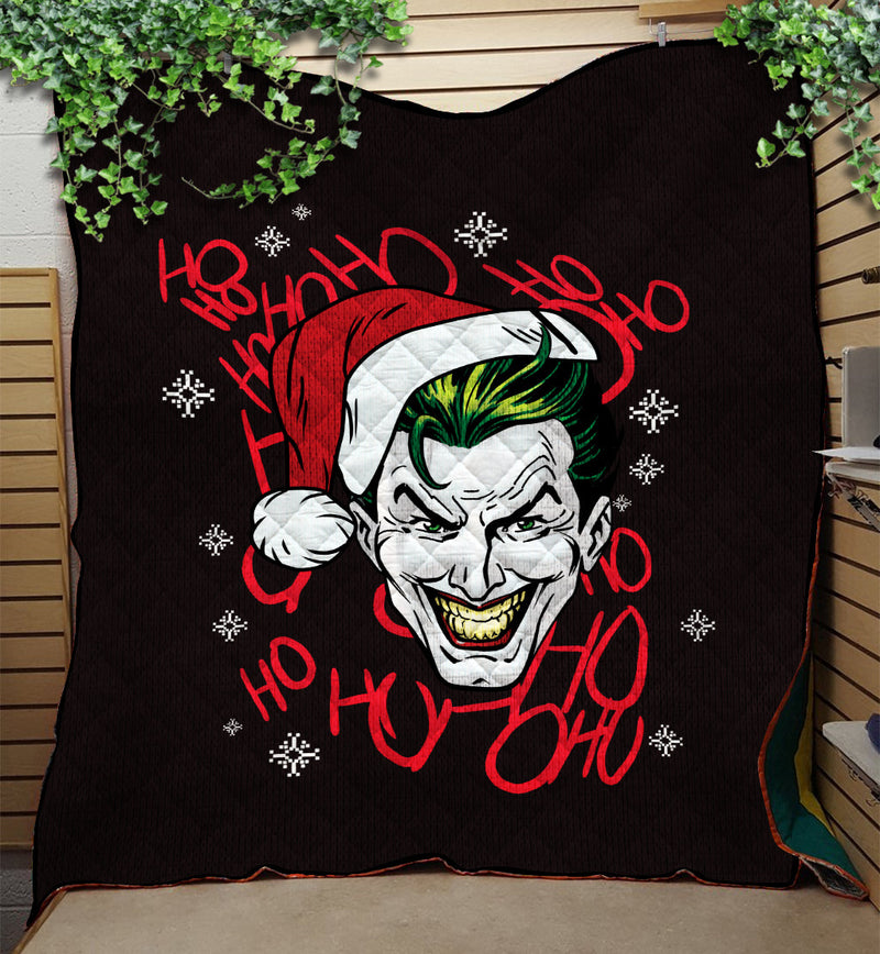 Joker Black Christmas Quilt Blanket Nearkii