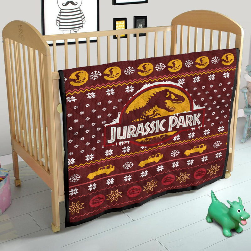 Jurassic Park Dinosaur Christmas Quilt Blanket Nearkii