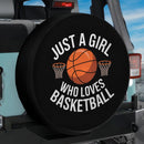 Just A Girl Who Loves Basketball Jeep Car Spare Tire Cover