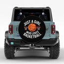 Just A Girl Who Loves Basketball Jeep Car Spare Tire Cover