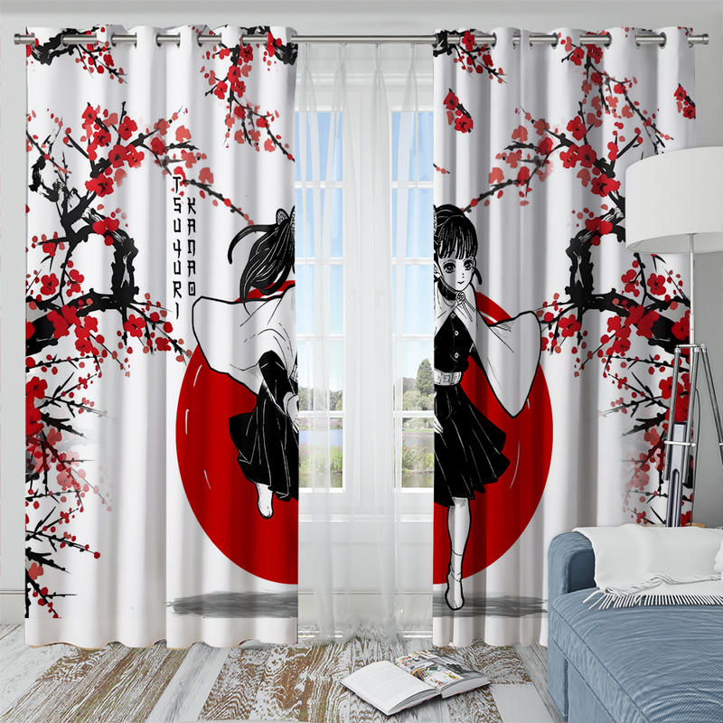 Kanao Demon Slayer Anime Japan Style Window Curtain