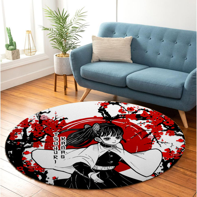Demon Slayer Custom Rug Kanao Demon Slayer Japan Style Round Rug
