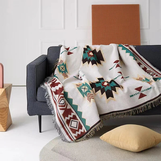 KT Vintage Boho Couch Covers - Sofa Covers Bohemian - Gift