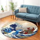 Kyogre Vs Groudon The Great Wave Japan Pokemon Round Rug