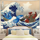 Kyogre Vs Groudon Pokemon Great Wave Tapestry