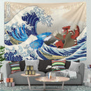 Kyogre Vs Groudon Pokemon Great Wave Tapestry