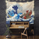 Kyogre Vs Groudon Pokemon Great Wave Tapestry