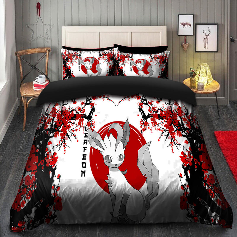 Ieafeon Pokemon Japan Style Bedding Set Duvet Cover And 2 Pillowcases