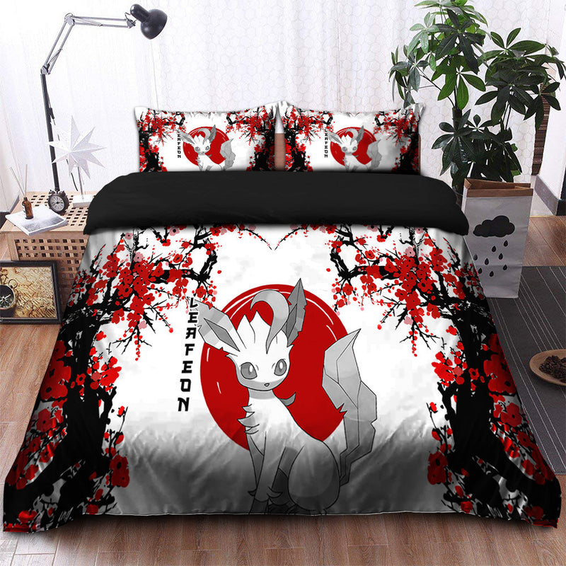 Ieafeon Pokemon Japan Style Bedding Set Duvet Cover And 2 Pillowcases