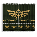 Legend Of Zelda Christmas Window Curtain