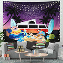 Lilo And Stitch Camping Chill Night Tapestry
