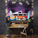 Lilo And Stitch Camping Chill Night Tapestry
