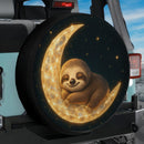 Little Slot Sleep On Moon Jeep Car Spare Tire Cover