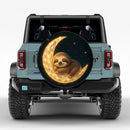 Little Slot Sleep On Moon Jeep Car Spare Tire Cover