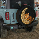 Little Tiger Sleep On Moon Jeep Car Spare Tire Cover