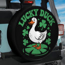 Lucky Duck St Patrick's Day Jeep Car Spare Tire Cover