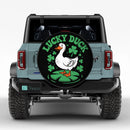 Lucky Duck St Patrick's Day Jeep Car Spare Tire Cover