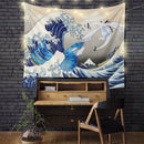 lugia Vs Kyogre Pokemon The Great Wave Tapestry