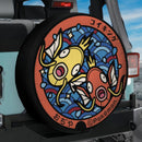 Magikarp Couple Fish Pokemon Japan Anime Jeep Car Spare Tire Cover