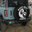 Man Dog Paw Ying Yang Jeep Car Spare Tire Cover