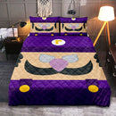 Mario Waluigi Purple Quilt Bed Sets
