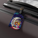Mario Couple Love You To The Moon Galaxy Luggage Tag