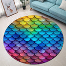 Mermaid Scale Round Rug