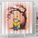 Minion Cherry Blossom Japan Shower Curtain