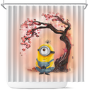 Minion Cherry Blossom Japan Shower Curtain