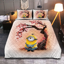 Minion Cherry Blossom Quilt Bed Sets