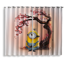 Minion Cherry Blossom Window Curtain