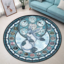 Pokemon Eevee Evolutions Glaceon Round Rug