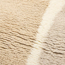 Camel Modern Wave Shag Minimalist Rug Home Room Decor