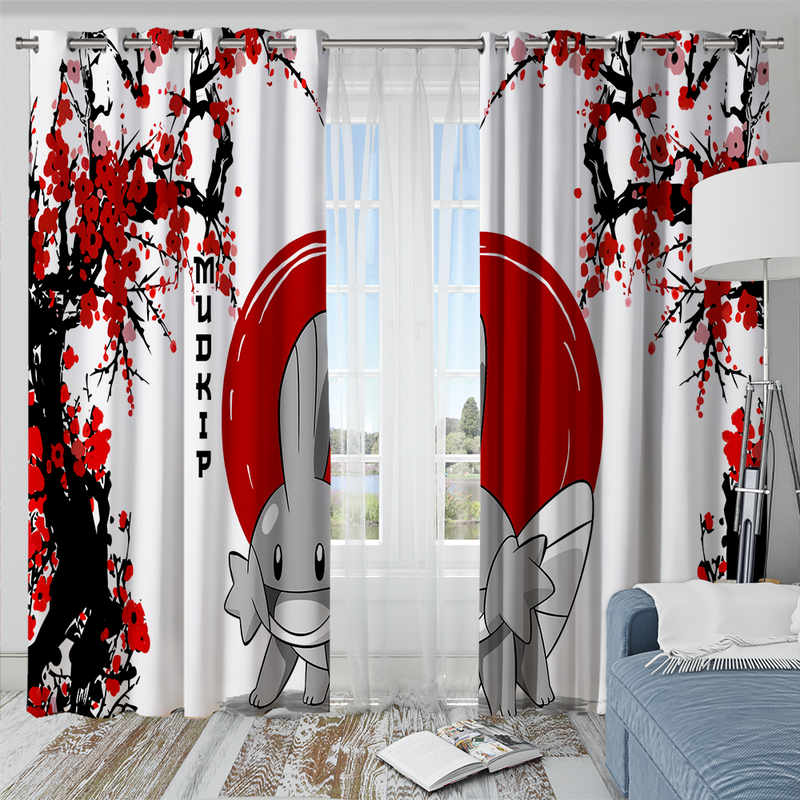 Mudkip Pokemon Japan Style Window Curtain