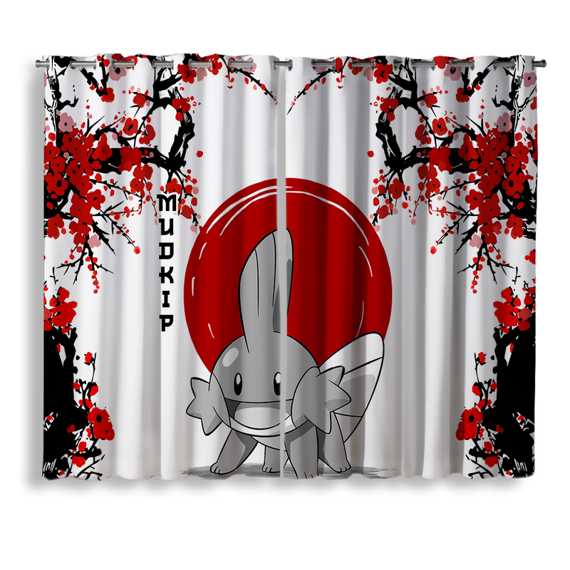 Mudkip Pokemon Japan Style Window Curtain